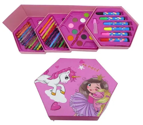 Набор для рисования 46 предметов / Детский набор художника / Набор для детского творчества