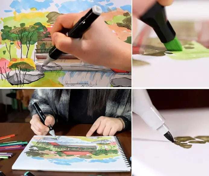 36 шт Набор двусторонних скетч-маркеров для рисованияTouch на спиртовой основе