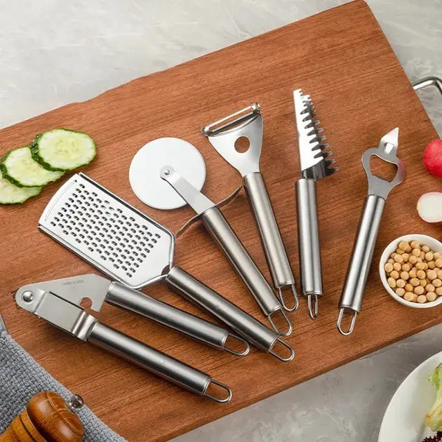 Набор кухонных принадлежностей 20 предметов с тройной подставкой