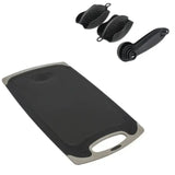 Набор кухонных принадлежностей 25 предметов с двойной подставкой разделочной доской набором ножей прихватками