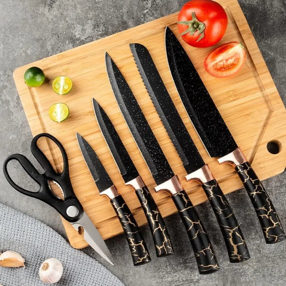 Набор кухонных принадлежностей 25 предметов с двойной подставкой разделочной доской набором ножей прихватками