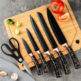 Набор кухонных принадлежностей 25 предметов с двойной подставкой разделочной доской набором ножей прихватками