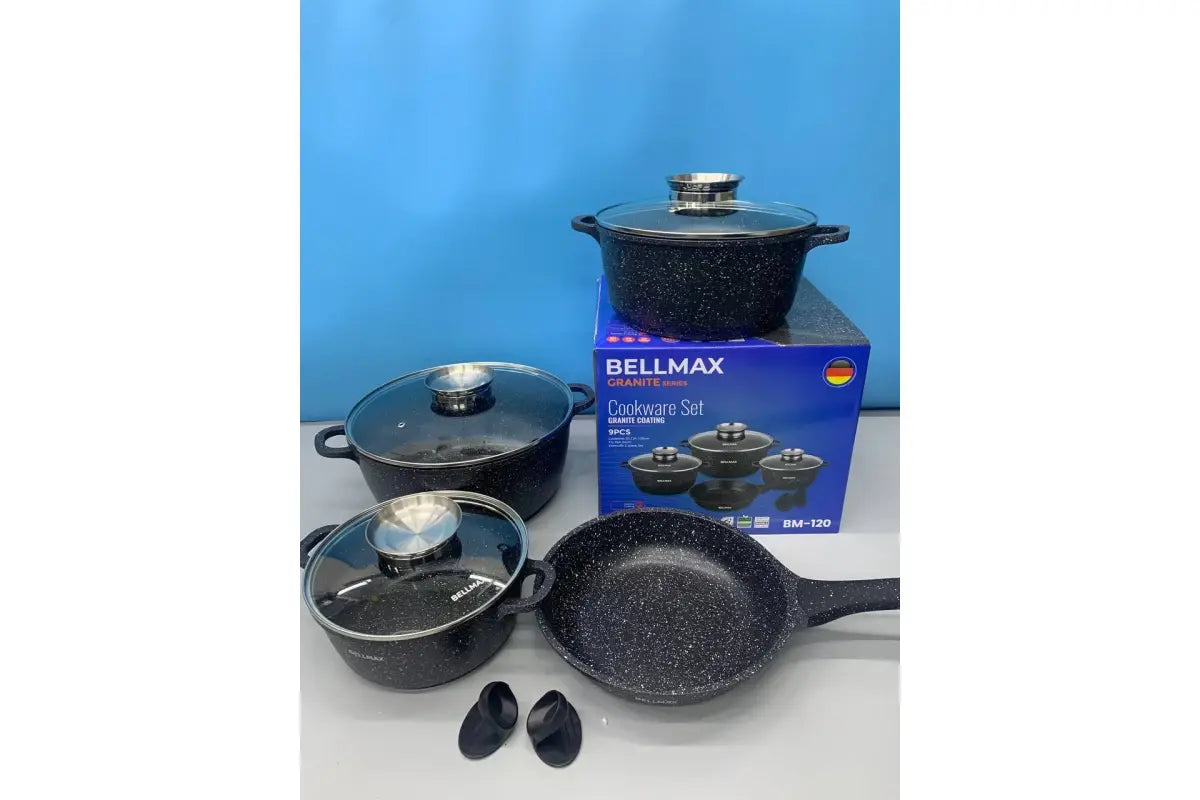 Набор посуды 9 предметов Bellmax Cookware Set BM-120