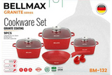 Набор посуды Bellmax Cookware Set BM-132 RED