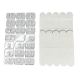 Набор самоклеящихся крючков 1,3х1,8 см для гирлянд и декора, не оставляют следов (20шт)