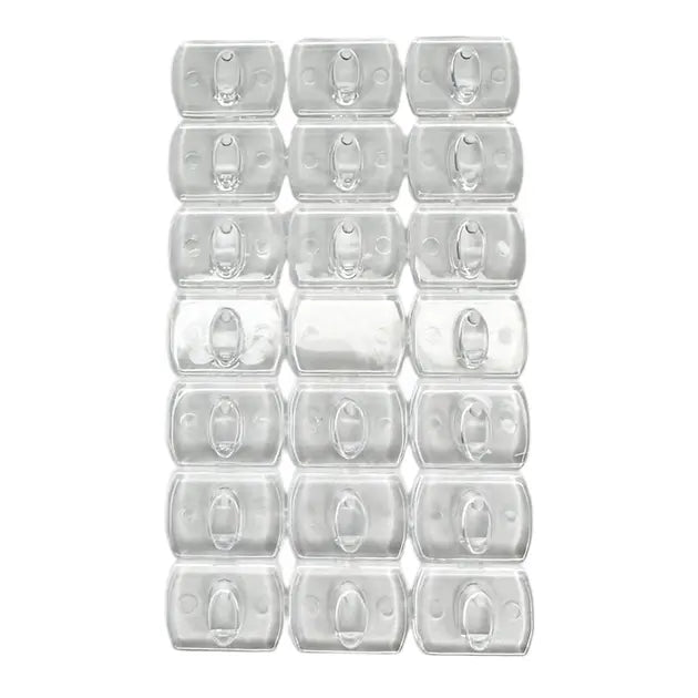 Набор самоклеящихся крючков 1,3х1,8 см для гирлянд и декора, не оставляют следов (20шт)