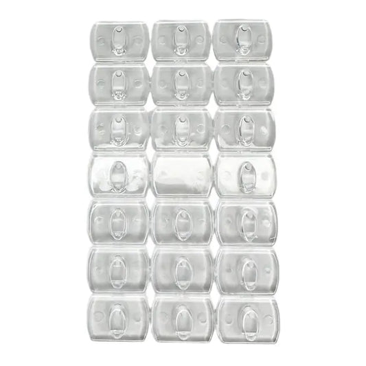 Набор самоклеящихся крючков 1,3х1,8 см для гирлянд и декора, не оставляют следов (20шт)