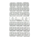 Набор самоклеящихся крючков 1,3х1,8 см для гирлянд и декора, не оставляют следов (20шт)