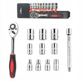 Набор торцевых головок с трещоточкой  Ultra (12 шт.) 1/4"