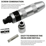 Набор ударных отверток 14 предметов с переходником и битами, ударно-поворотная отвертка 1/2"