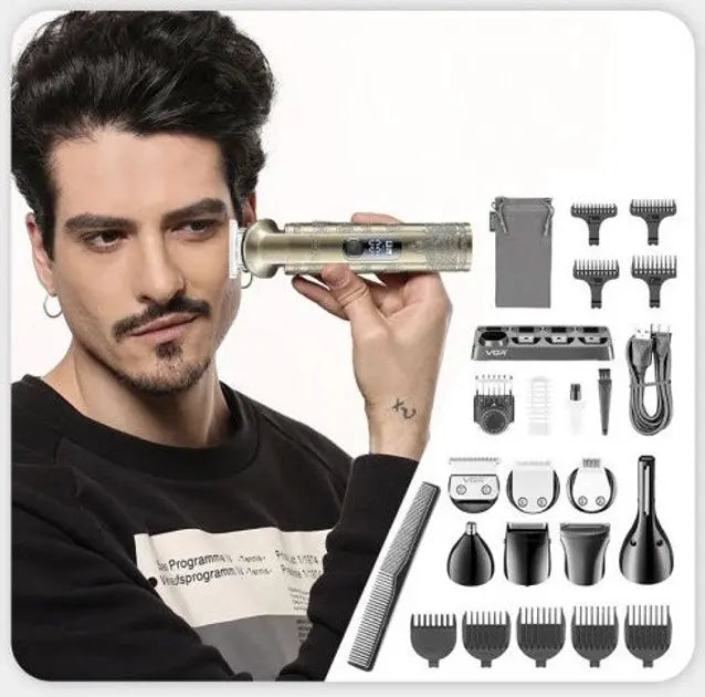 Набор VGR V-110 8в1 Professional для ухода за волосами, бородой, триммер для носа