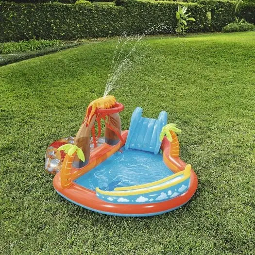 Надувной игровой центр Bestway 53069 Лагуна с горкой и шариками