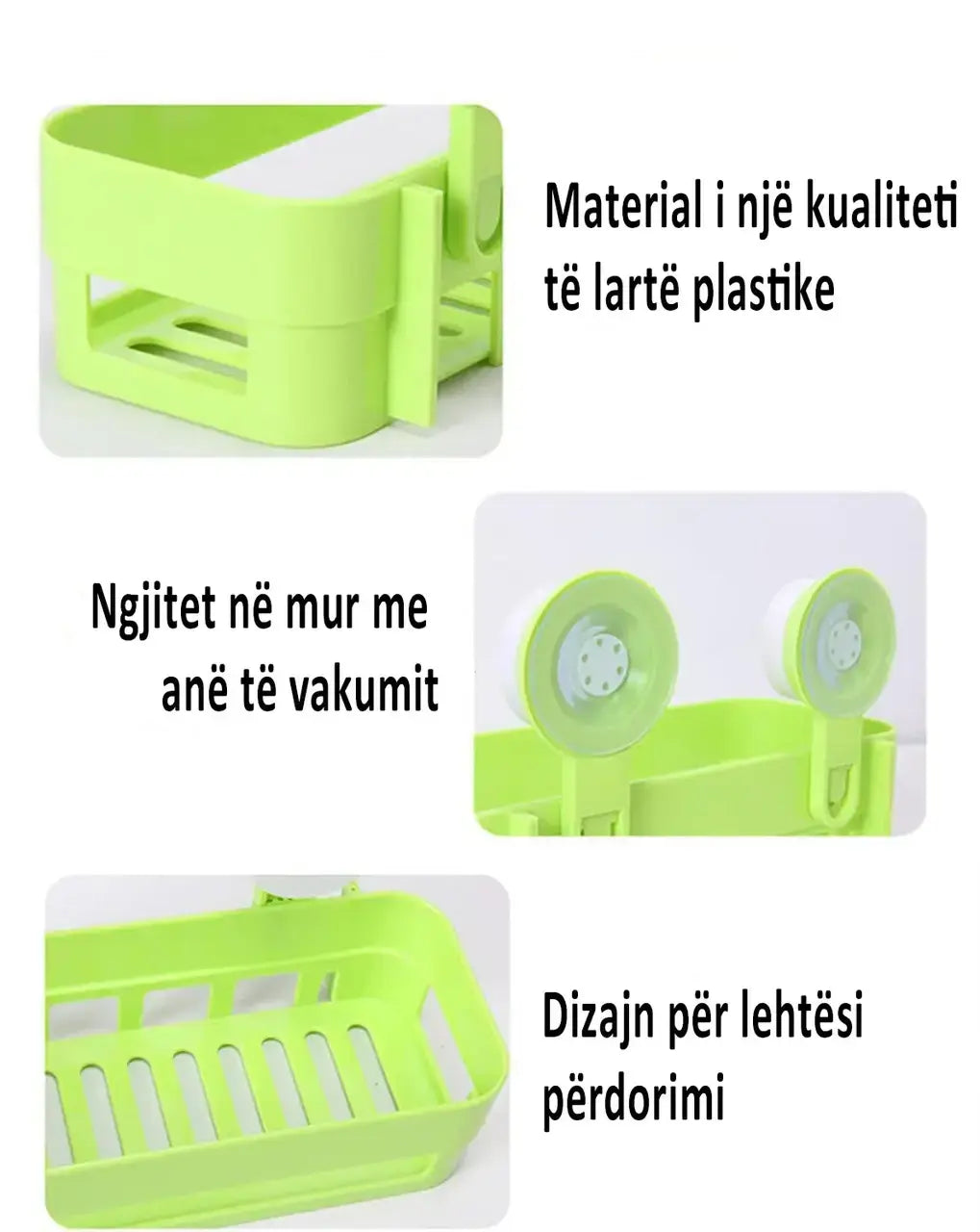 Настенная подставка для мыла шампуни губки на присосках LY-571