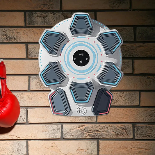 Настенный боксерский тренажер 8 целей / музыкальная мишень-тренажер, с перчатками