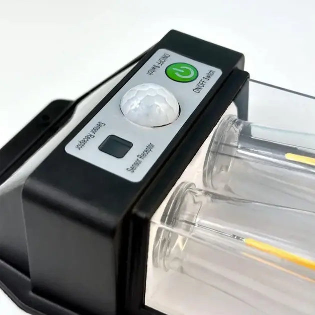 Настенный уличный светильник с солнечной панелью, фонарь с датчиком на движение SOLAR WALL LAMP YX-777 Black