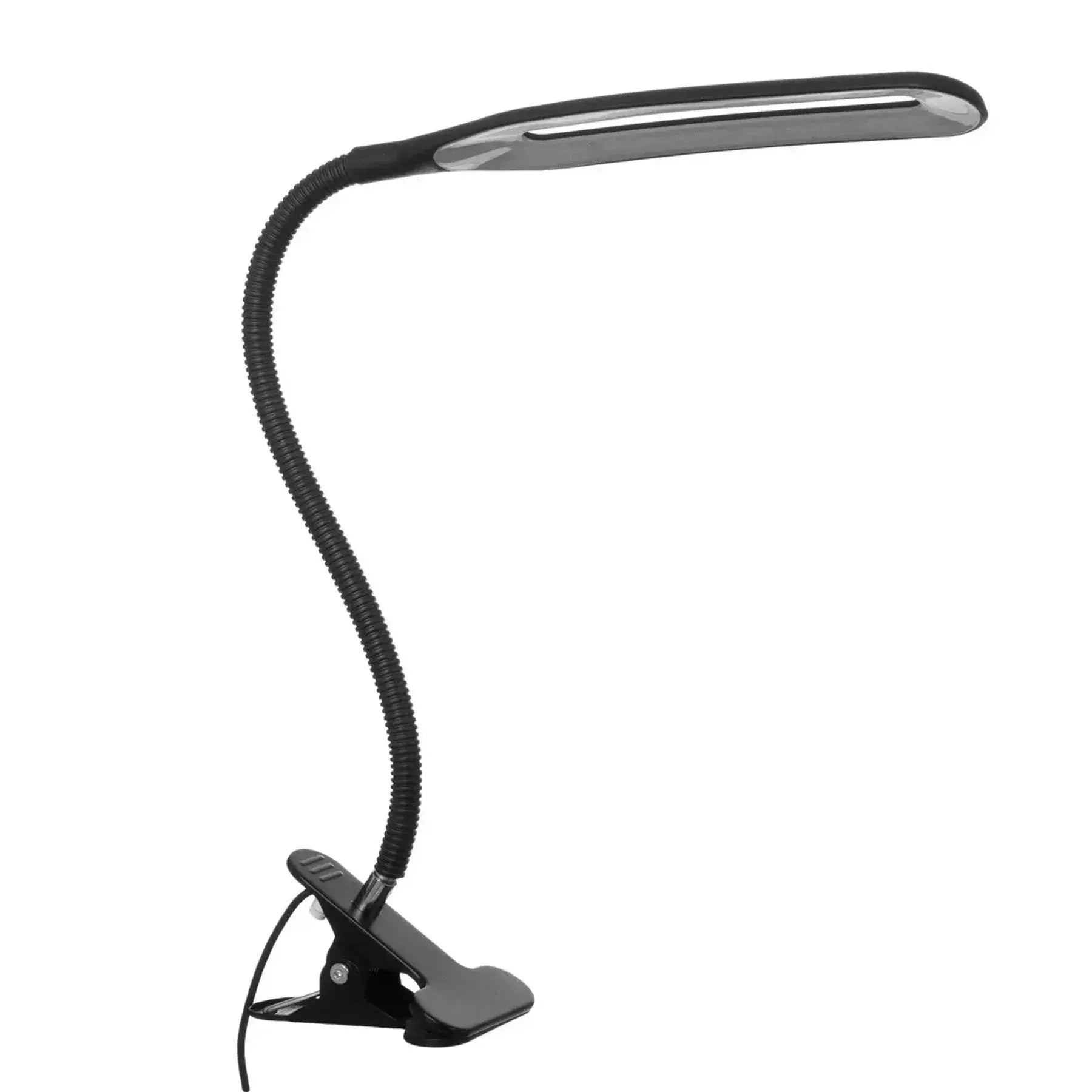 Настольная LED лампа на прищепке, от USB, Berger 1043-TL-10 Black / Светодиодная лампа с гибкой ножкой