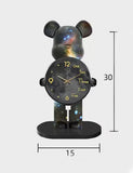 Настольные Часы Фигурка Медведь Bearbrick Космические 30 см