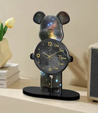 Настольные Часы Фигурка Медведь Bearbrick Космические 30 см