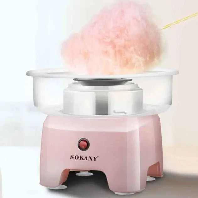 Аппарат для производства сахарной ваты Sokany 500W SK-520 розовый