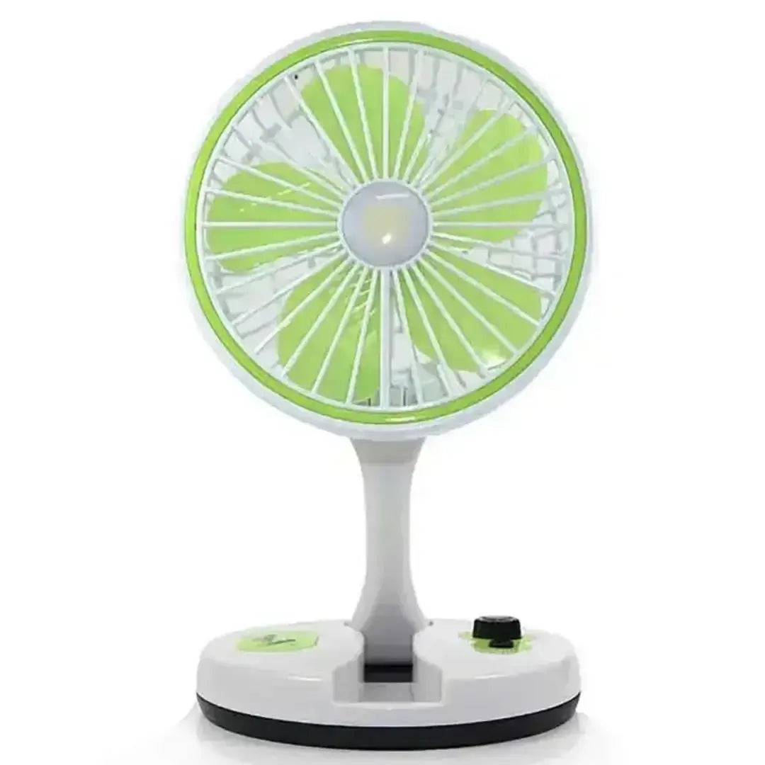 Настольный вентилятор с LED подсветкой и USB, KC-7900 / Мини-вентилятор настольный аккумуляторный