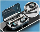 Наушники F9 TWS V5.0 Беспроводные сенсорные Bluetooth с индикатором заряда водонепроницаемые черные (NB-1)