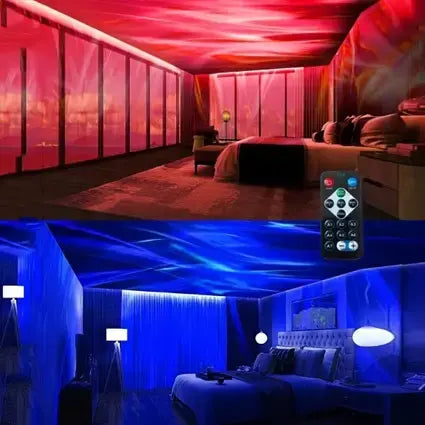 Ночник-проектор RGB и пульт ДУ, от USB, AT-0 / Светодиодная лампа