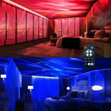 Ночник-проектор RGB и пульт ДУ, от USB, AT-0 / Светодиодная лампа