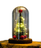 Новогодняя елка в колбе с LED подсветкой со светодиодной гирляндой