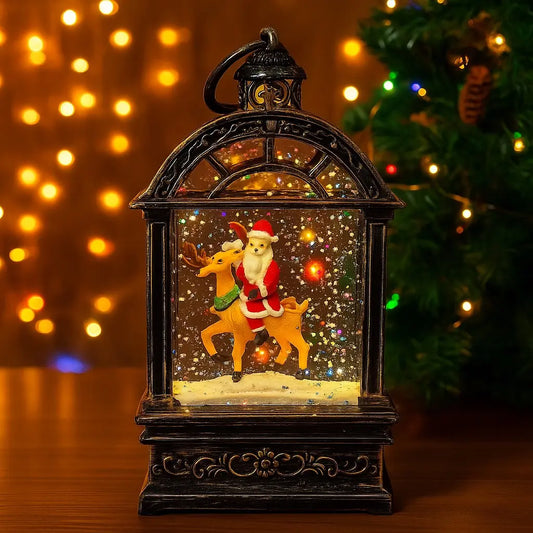Новогодний декоративный ночник «Санта на олене»