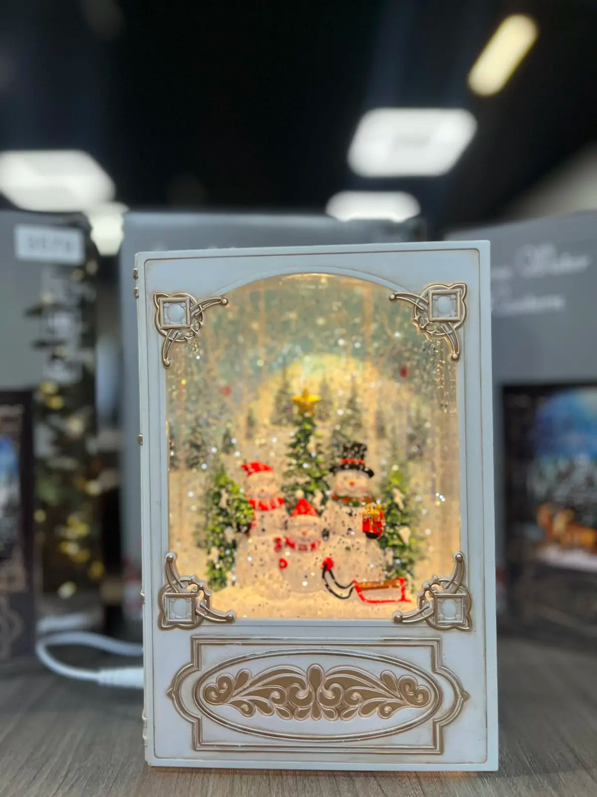 Новогодний музыкальный ночник-светильник XMAS WDL 24023B