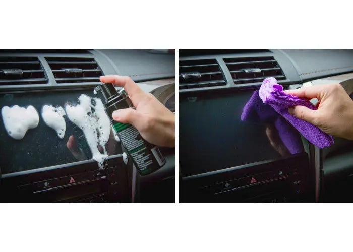 Новый очиститель салона автомобиля, 30 мл, очиститель приборной панели автомобиля, сидений, обивки, кожи, пластика, винила