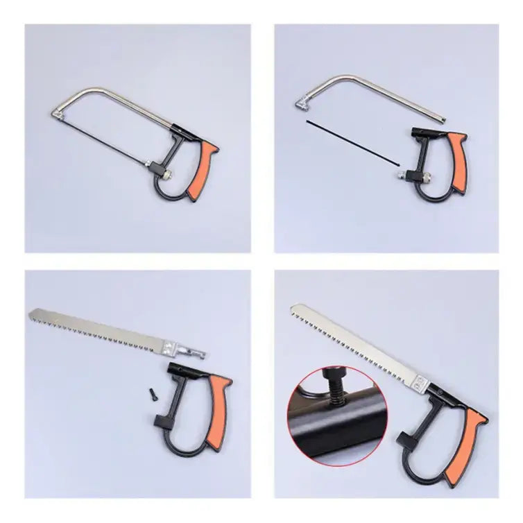 Ножовка по дереву в наборе с пилами TV One, Пилка для дерева и металла ручная