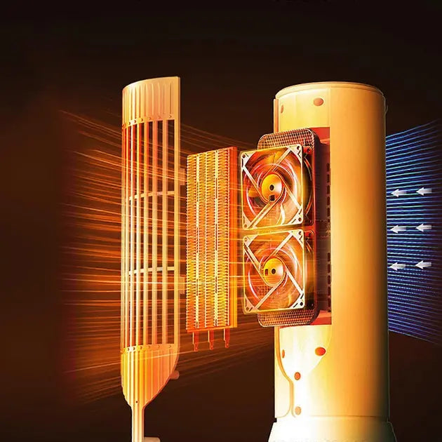 Обогреватель электрический 1200Вт белый (Fl-2564)