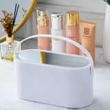 Органайзер корзинка бокс емкость настольная для косметики с зеркалом подсветкой от USB