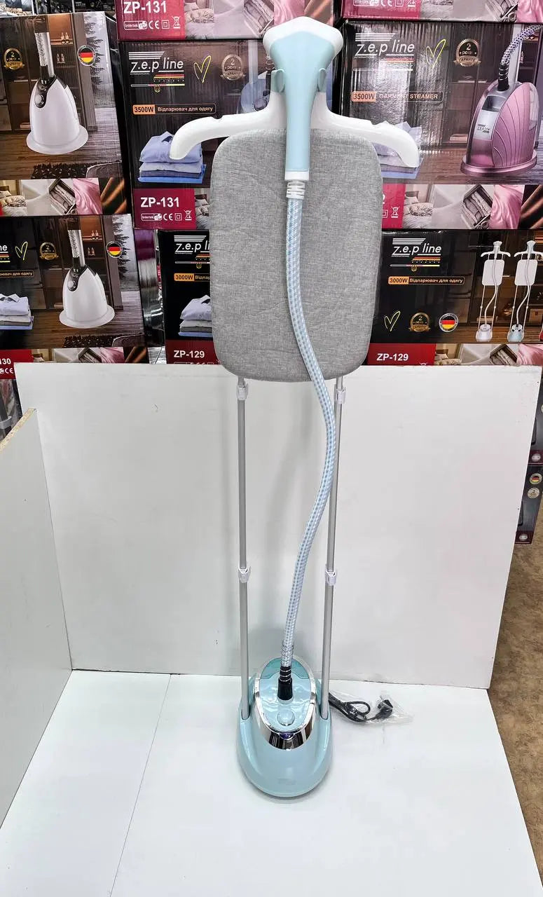 Голубой  Отпариватель вертикальный для одежды со стойкой Zepline ZP-129 3000W