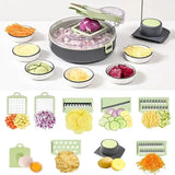 Овощерезка с контейнером Vegetable Cutter 9 в 1