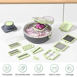 Овощерезка с контейнером Vegetable Cutter 9 в 1