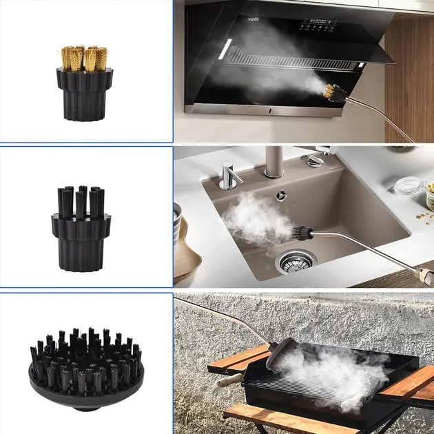 Пароочиститель для уборки дома 2500 Вт с насадками, устройство для дезинфекции 220 В + аксессуары, 1200 мл