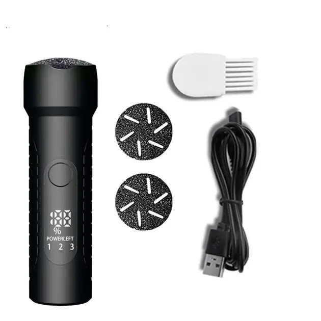 Пемза электрическая для ног пемза с круглыми насадками для ног на USB роликовая пилка Schwarz&Mayer 17 элементов в наборе