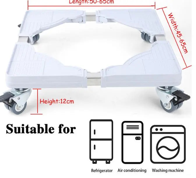 Передвижная подставка на колесиках для стиральной машины и холодильника