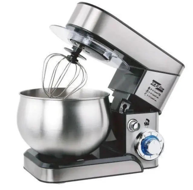 Планетарный миксер тестомес Zepline ZP-105  из нержавеющей стали Кухонный комбайн с чашей на 6л мощностью 3500 Вт