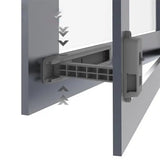 Пластиковый замок для окон, фиксация, стопор безопасности для детей, AND 1-42