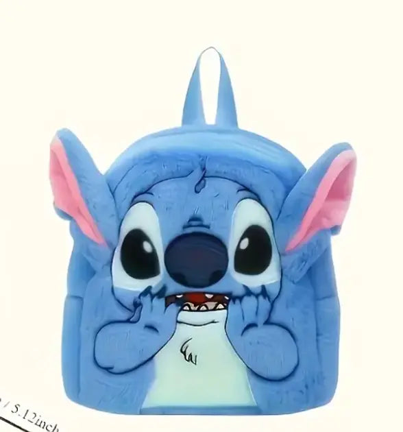 Плюшевый рюкзак Стич Disney Fairy Stitch мягкий детский рюкзак с ушками и мордочкой синий