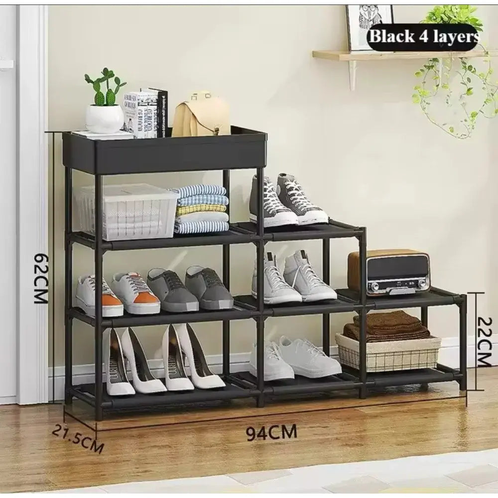 Полка для обуви 4 вертикальные полоки AND-10 YH9804-4