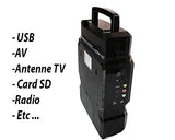 Портативная солнечная станция gdLite GD-8086 / солнечная панель с мини телевизором повер банк