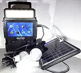 Портативная солнечная станция gdLite GD-8086 / солнечная панель с мини телевизором повер банк