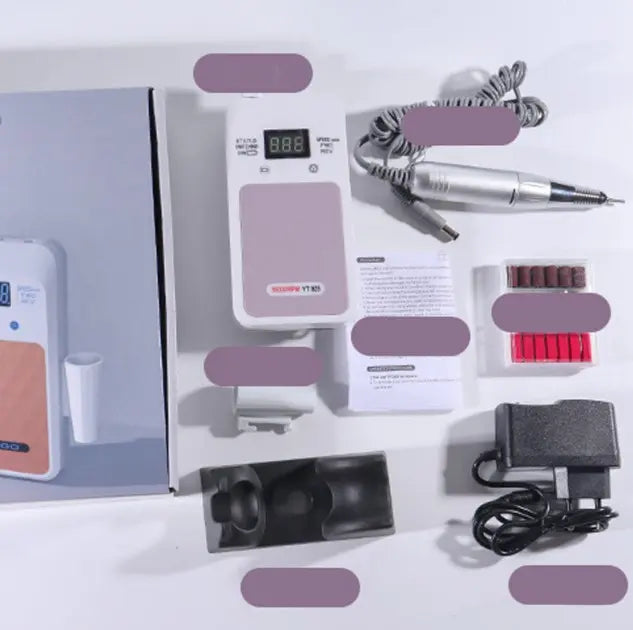 Портативный Фрезер для ногтей Nail Drill YT-928 аккумуляторный с индикатором заряда на 35 000 оборотов