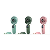 Портативный мини вентилятор Mini fan AND892 с подставкой для телефона и дисплеем