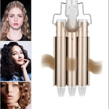 Тройная плойка для волос Kemei 1010