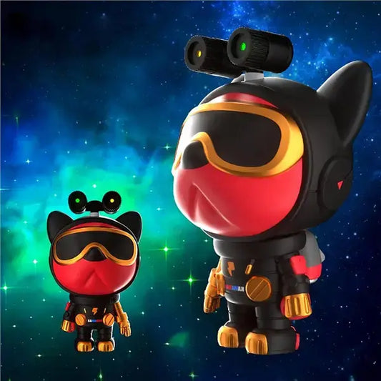 Проектор звездного неба в виде собаки Nebula Dog Projector с 2 лазерами с пультом от USB